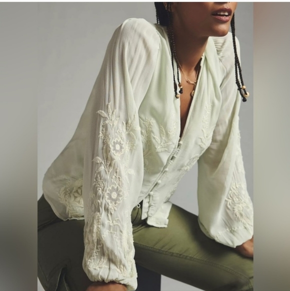 Anthropologie  Embroidered Blouse - Picture 3 of 8